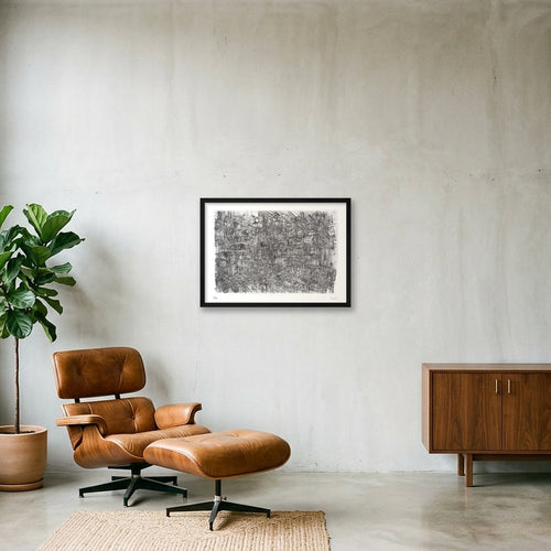 Futur amas 3 — A2 (59×42cm, 23×17") Black Frame