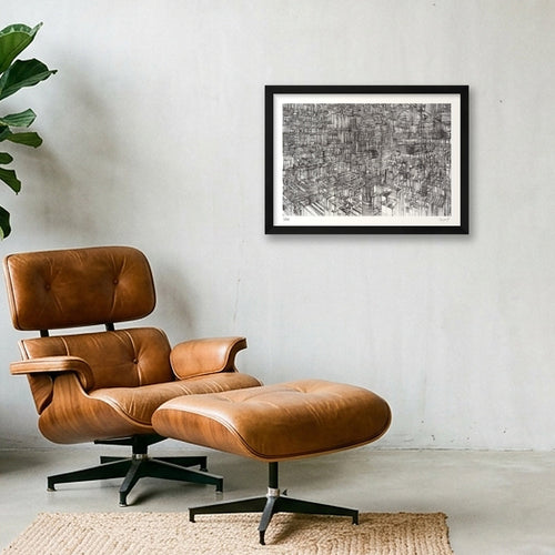 Cropped Futur amas 3 — A3 (42×30cm, 17×12") Black Frame