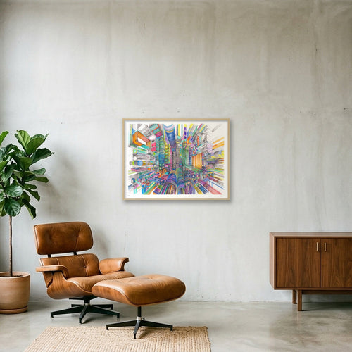 Frag amas 3 — 80×60cm, 31×24" Oak Frame